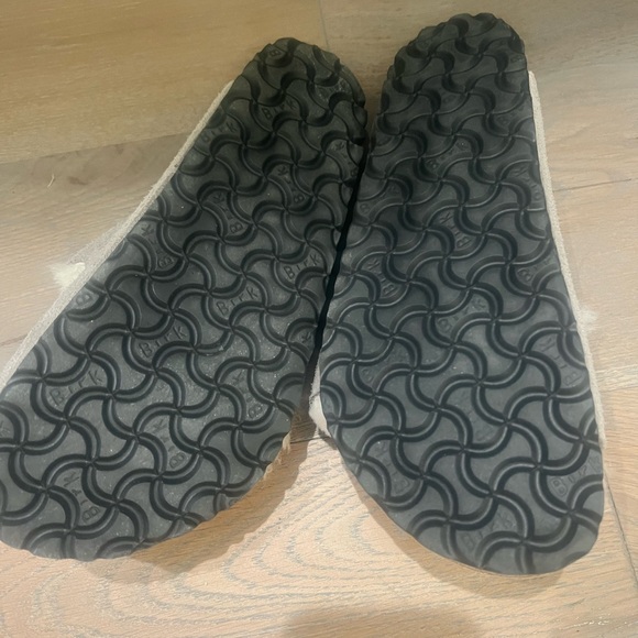 Birkenstock Arizona Teddy Split grey and white size 40 - Picture 2 of 4